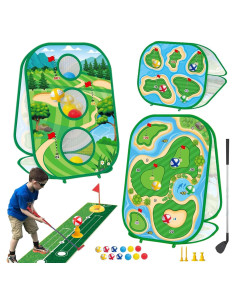 Juego de Golf 4-en-1 YSZZYSM para Niños y Adultos