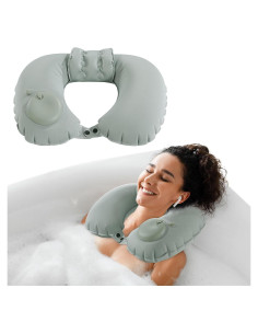 Almohada Inflable para Cuello MABOZOO Gris 40x28cm