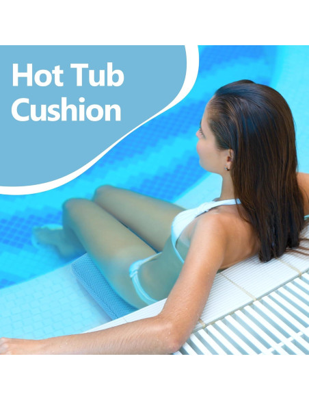 Cojín de Baño MABOZOO con Ventosas Antideslizantes Azul