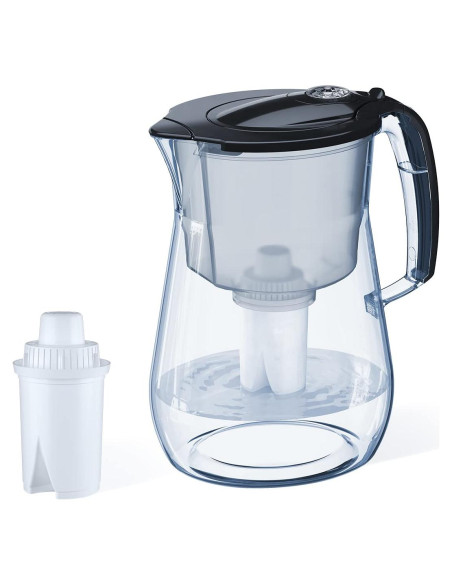 Jarra de Filtro Aquaphor Opal 12 Tazas Negra con Filtro B15