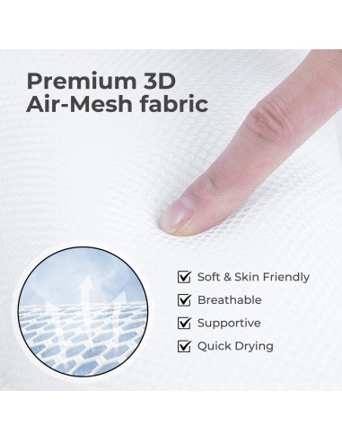 Almohada para Jacuzzi Vanstormy - 2 Unidades, Antideslizante, Blanca