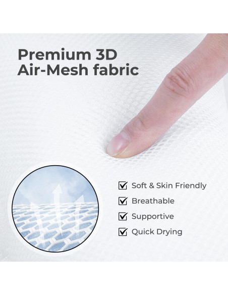 Almohada para Jacuzzi Vanstormy - 2 Unidades, Antideslizante, Blanca