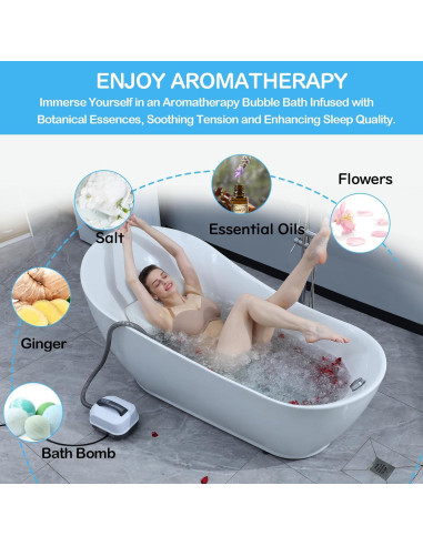 Masajeador de Baño de Burbuja Crossing King CK-BM-0002 Grande