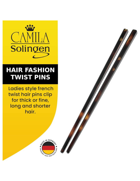 Pin de Pelo Camila Paris AD28/2 Carey - Juego de 2 Accesorios