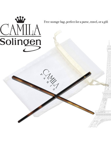 Pin de Pelo Camila Paris AD28/2 Carey - Juego de 2 Accesorios