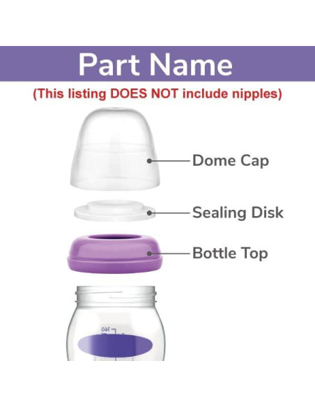 Tapa de cúpula de botella Maymom, 4 unidades, compatible Lansinoh