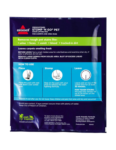 Almohadillas para Manchas BISSELL 20 unidades Oxy limpieza alfombras