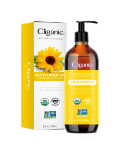Aceite de Girasol Orgánico Cliganic 236ml - Piel y Cabello