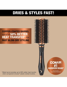 Cepillo Redondo Conair Copper Collection 22.9cm - Secado Rápido 2