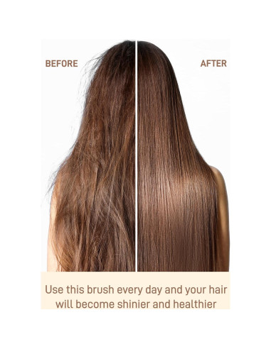 Cepillo de Cerdas de Jabalí BRUSHZOO para Cabello Fino