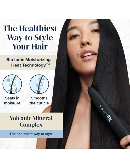 Plancha de Pelo Bio Ionic 10X 1" Calor Hidratante 232C