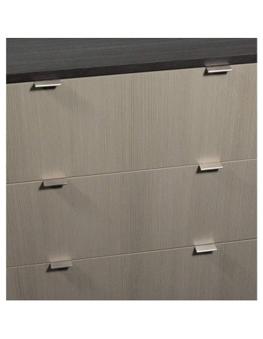 Tirador de borde CKP 51mm níquel satinado cepillado - 10 unidades