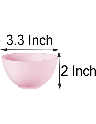 Tazones de Silicona para Máscara Facial Hulless - 5 Piezas 8.38 cm