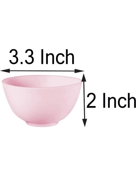 Tazones de Silicona para Máscara Facial Hulless - 5 Piezas 8.38 cm