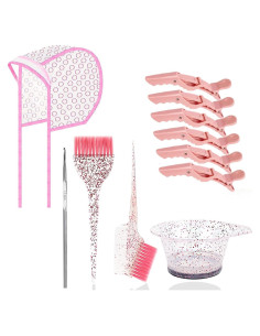 Kit de Coloración de Cabello 11 Piezas QLCBELOVE Rosa