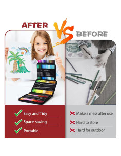 Set de 80 Marcadores Doble Punta Fina y Pincel ALEMHOP 2