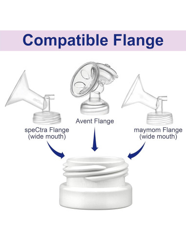 Cambiador de Rosca Maymom para Botellas de Boca Ancha 4pc
