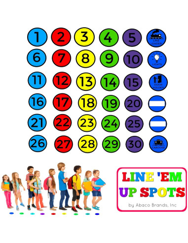 Puntos 'Em Up Abaco Brands | Calcomanías para Aula | Set 36