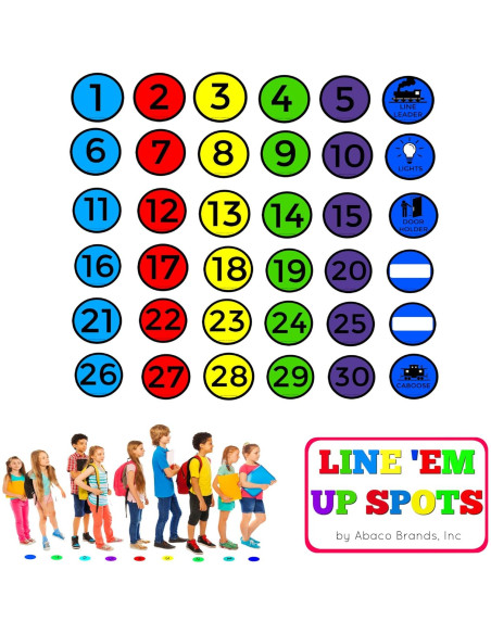 Puntos 'Em Up Abaco Brands | Calcomanías para Aula | Set 36