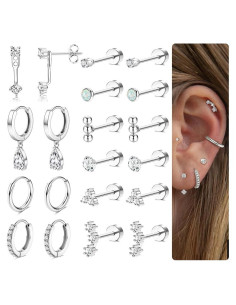 Pendientes Hipoalergénicos de Acero Inoxidable 20G - Milacolato