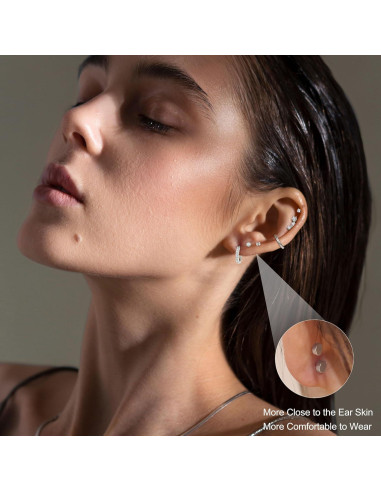 Pendientes Hipoalergénicos de Acero Inoxidable 20G - Milacolato