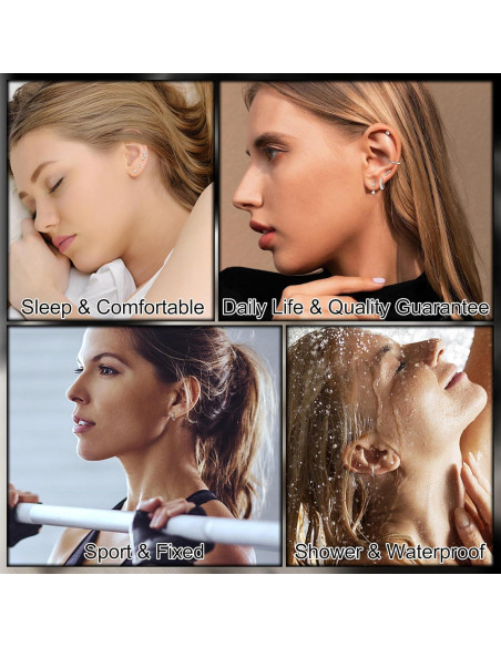 Pendientes Hipoalergénicos de Acero Inoxidable 20G - Milacolato