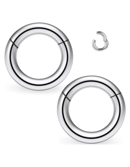 Anillos Septum Articulados Clicker Yaalozei Acero Quirúrgico 10G