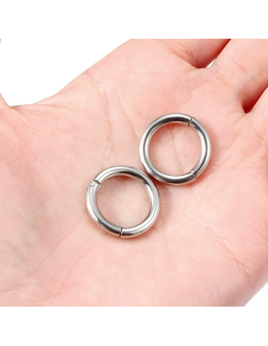 Anillos Septum Articulados Clicker Yaalozei Acero Quirúrgico 10G