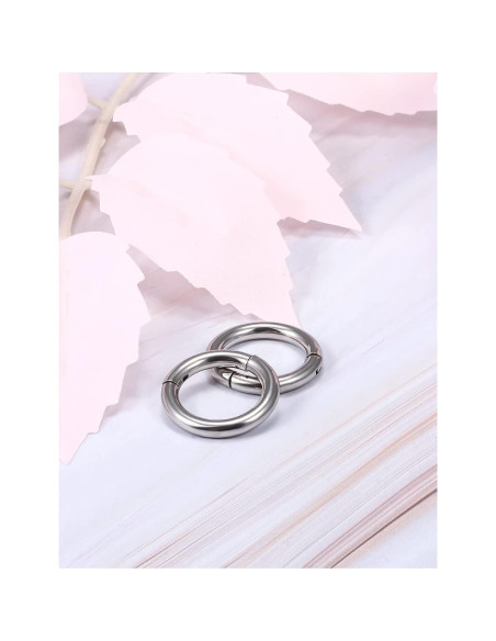 Anillos Septum Articulados Clicker Yaalozei Acero Quirúrgico 10G