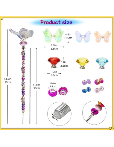 Kit de Estacas de Jardín ZSlactp 200 Pcs Decorativas