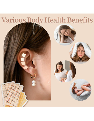 Kit de Acupuntura de Oído Tophld 1200 Semillas y Herramientas