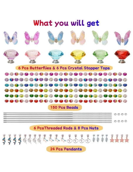 Kit de Estacas de Jardín ZSlactp 200 Pcs Decorativas