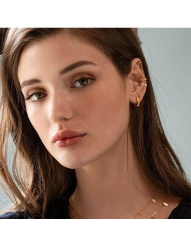 Conjunto 16 Pendientes Falsos Clip Oro 17KM Mujeres