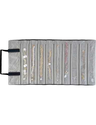 Estuche de Viaje Joyería UnionPlus Terciopelo 9 Rejillas