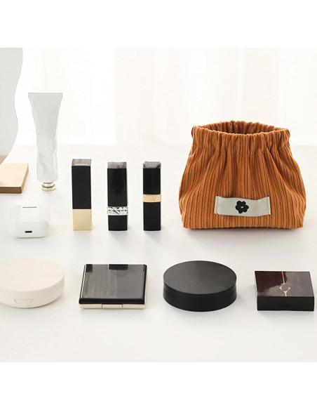 Bolsa de Almacenamiento Elástica Corduroy 6PCS - Organizador Cosmético