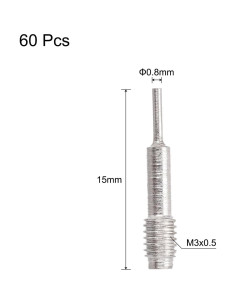 Pasadores de Perforación de Correa de Reloj uxcell 60pcs 0.8mm 2