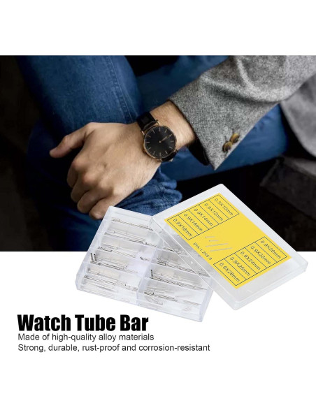 Juego de 100 Piezas Barras de Reloj Hilitand 0.9mm 10-28mm Juego de 100 Piezas Barras de Reloj Hilitand 0.9mm 10-28mm