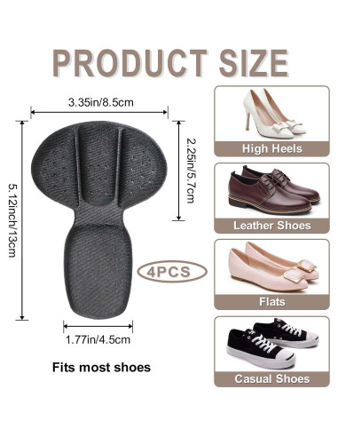 Almohadillas para Talón Rimoev - 2 Pares Antideslizantes