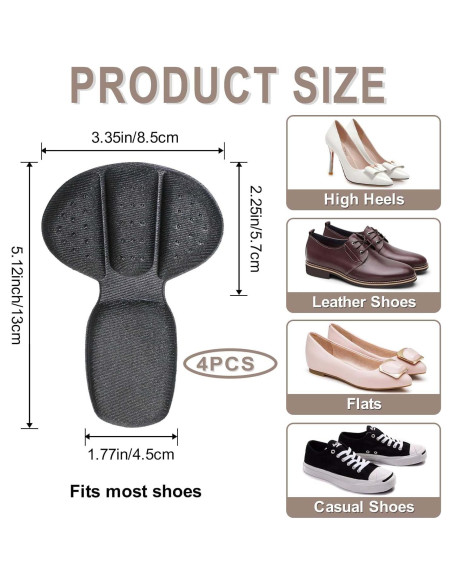 Almohadillas para Talón Rimoev - 2 Pares Antideslizantes