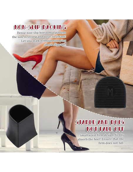 8 Pares de Protectores de Tacones Antideslizantes DIVINA VITAE