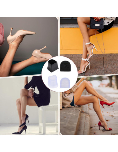 8 Pares de Protectores de Tacones Antideslizantes DIVINA VITAE