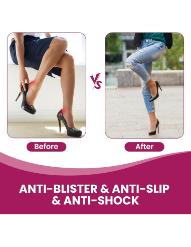 Juego de Almohadillas de Gel Bukihome para Tacones - Alivio Dolor Metatarsal