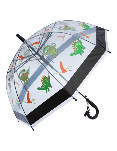 Paraguas Dome Foxfire para Niños Dinosaurios Negros 73,66 cm
