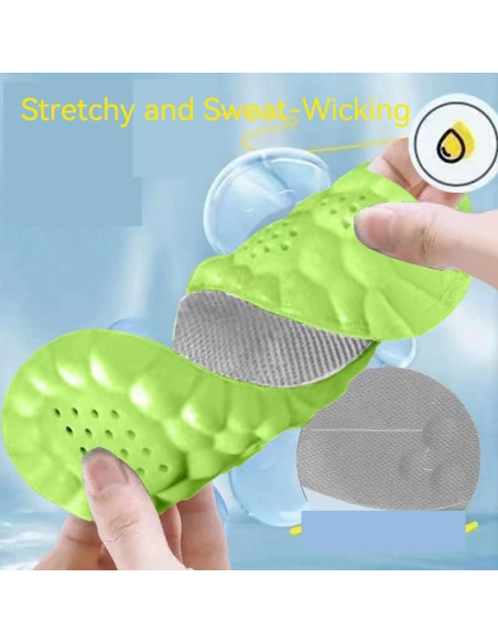 2 Pares de Plantillas 4D Cloud Unisex - Espuma Viscoelástica Verde 2 Pares de Plantillas 4D Cloud Unisex - Espuma Viscoelástica Verde