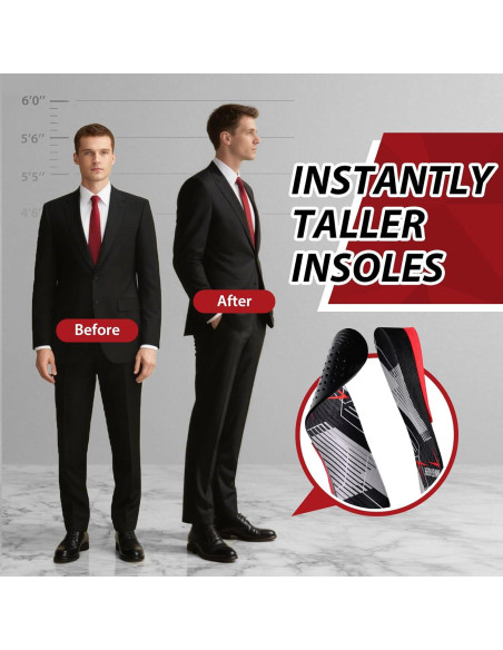 Plantillas de Aumento de Altura Bacophy Ajustables 3.05 cm