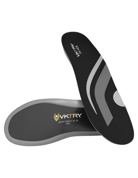 Plantillas VKTRY Plata Comodidad Todo el Día - Soporte Ergonómico Plantillas VKTRY Plata Comodidad Todo el Día - Soporte Ergonómico