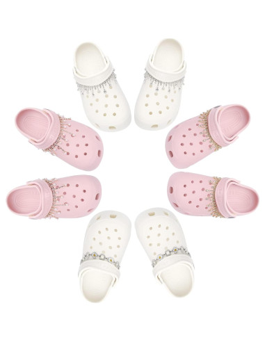 Cadenas de Zapatos Bling Bellaqueo para Niñas - Borlas Plateadas