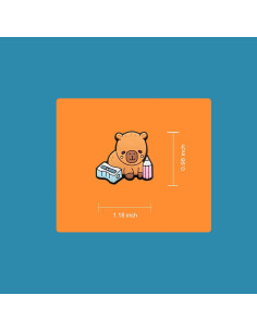 Charms de Decoración para Zapatos Kapybara Llama - 12 Piezas 2