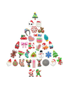 35 Accesorios de Zapatos Navidad Brillantes DNTT