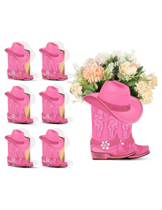 Cajas de Flores en Forma de Botas Domensi - 8 Piezas Rosa
